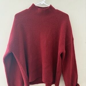 Abercrombie & Fitch Burgundy Turtleneck Sweater